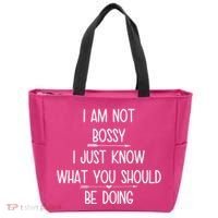 I Am Not Bossy Funny Tote Bag thumb 0
