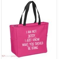 I Am Not Bossy Funny Tote Bag thumb 2