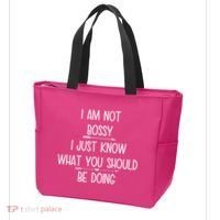 I Am Not Bossy Funny Tote Bag thumb 3