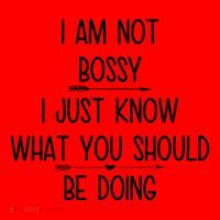 I Am Not Bossy Funny Santa Hat thumb 1
