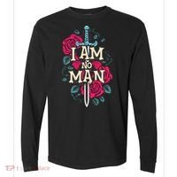 I Am No Man Comfort Colors Heavyweight Long Sleeve T-Shirt thumb 0