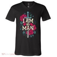 I Am No Man V-Neck T-Shirt thumb 0