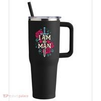 I Am No Man 40oz Vacuum Insulated Stainless Steel Travel Tumbler thumb 0