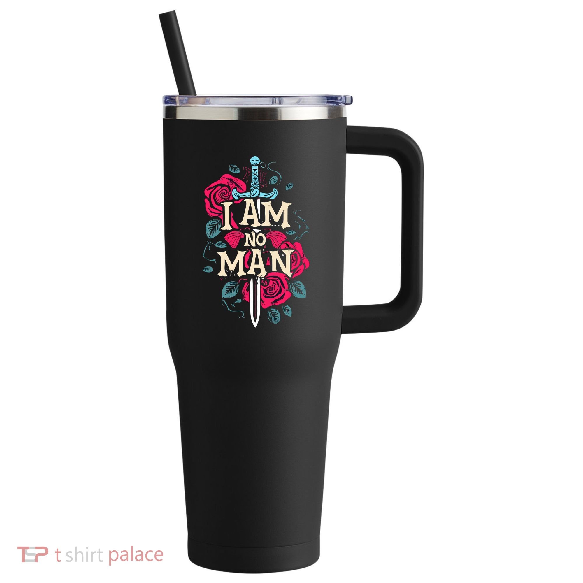 I Am No Man 40oz Vacuum Insulated Stainless Steel Travel Tumbler