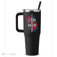 I Am No Man 40oz Vacuum Insulated Stainless Steel Travel Tumbler thumb 2