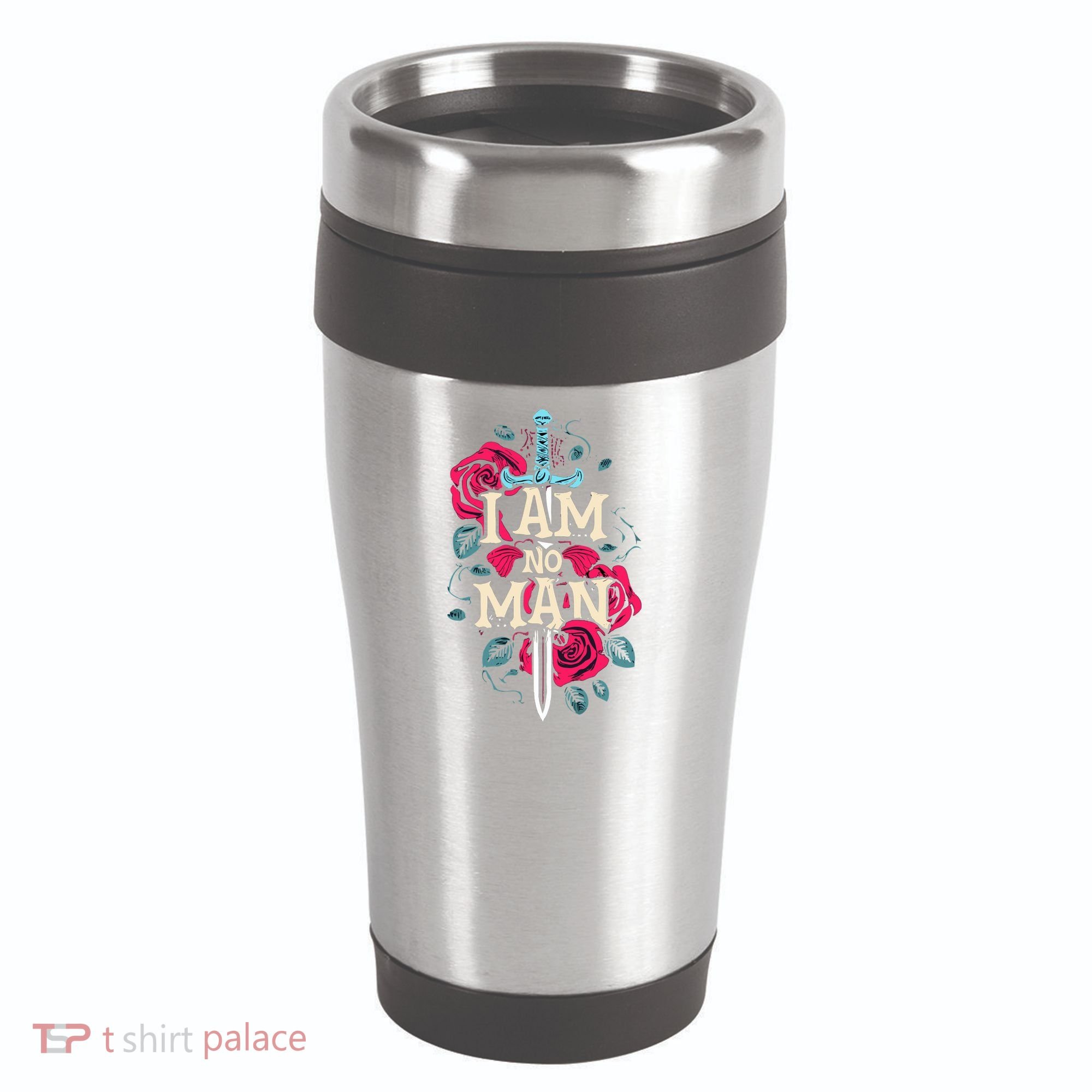 I Am No Man 16oz Travel Tumbler