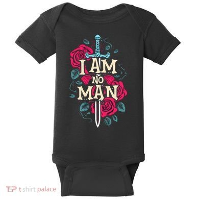 I Am No Man Baby Bodysuit
