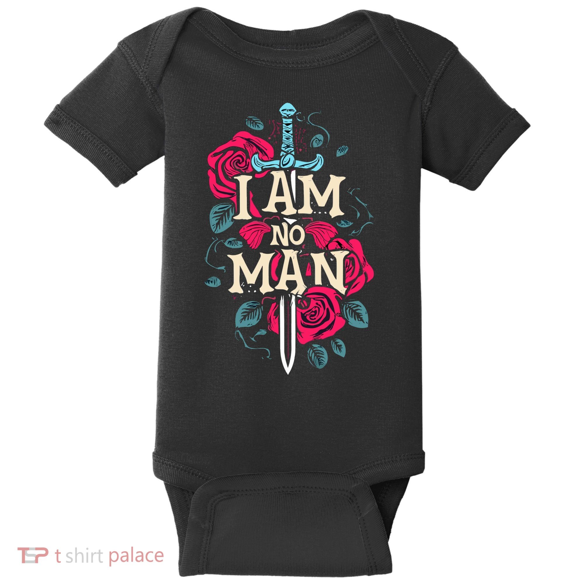 I Am No Man Baby Bodysuit