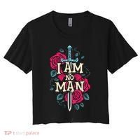 I Am No Man Women's Crop Top Tee thumb 0