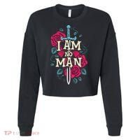 I Am No Man Cropped Pullover Crew thumb 0