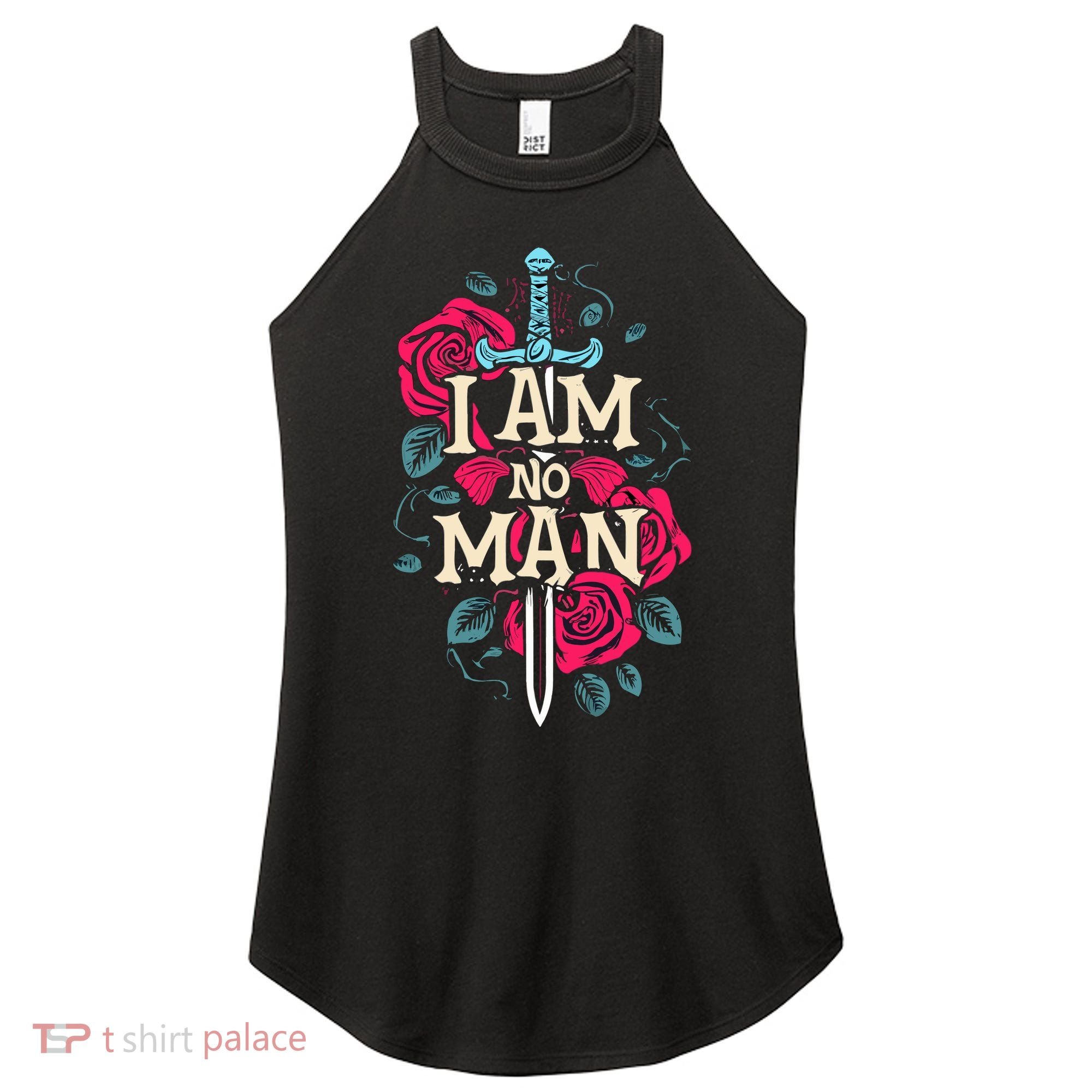 I Am No Man Women's Perfect Tri Rocker Tank