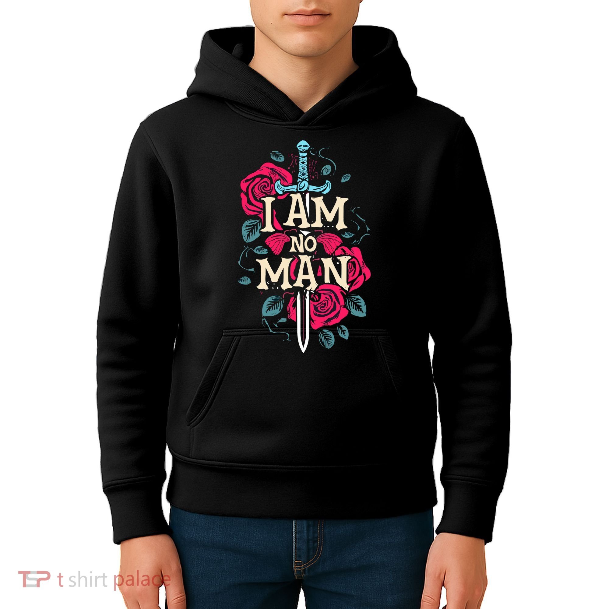 I Am No Man Kids Hoodie