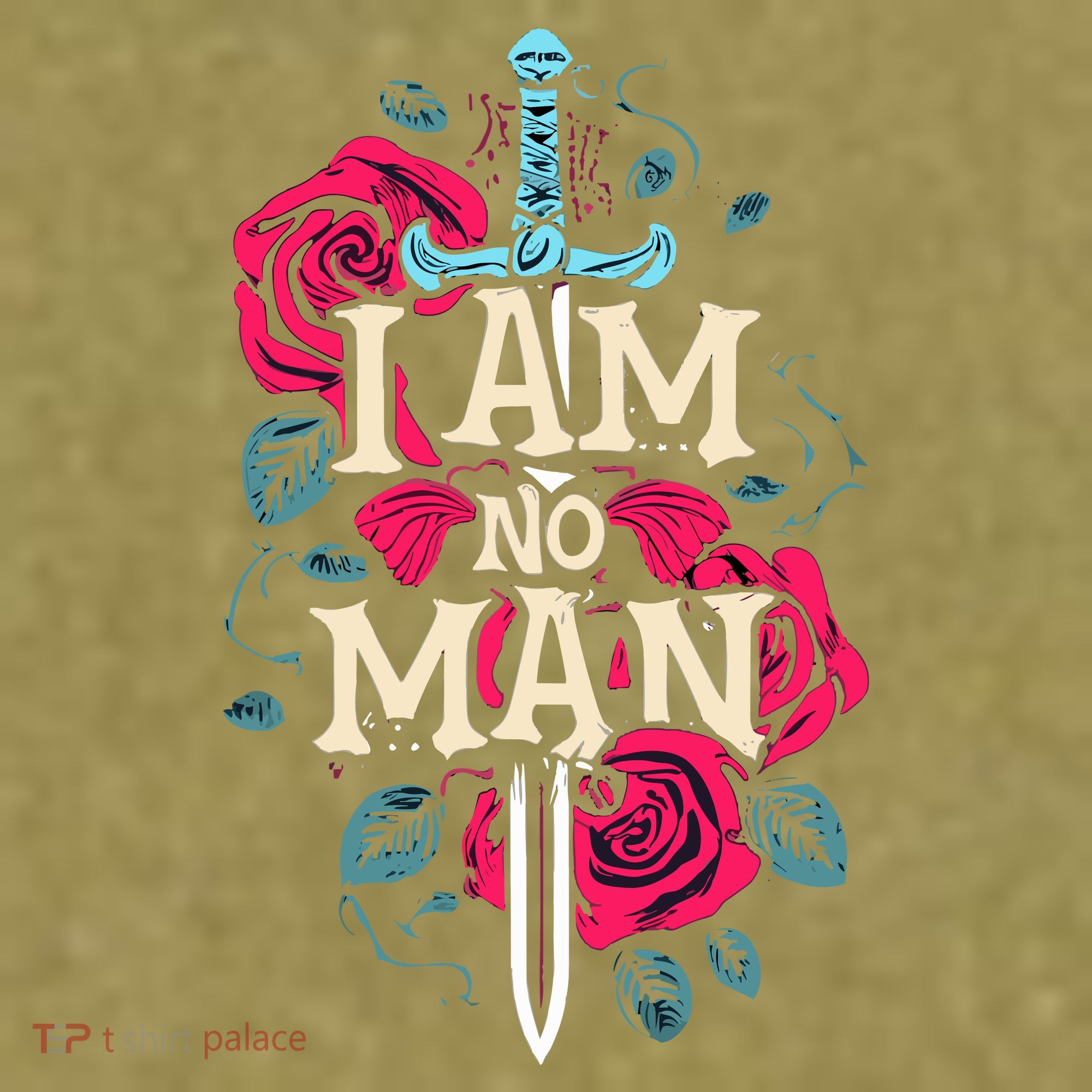 I Am No Man Garment-Dyed Women's Muscle Tee