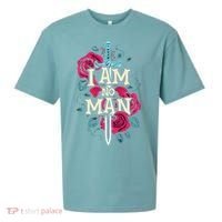 I Am No Man Sueded Cloud Jersey T-Shirt thumb 0