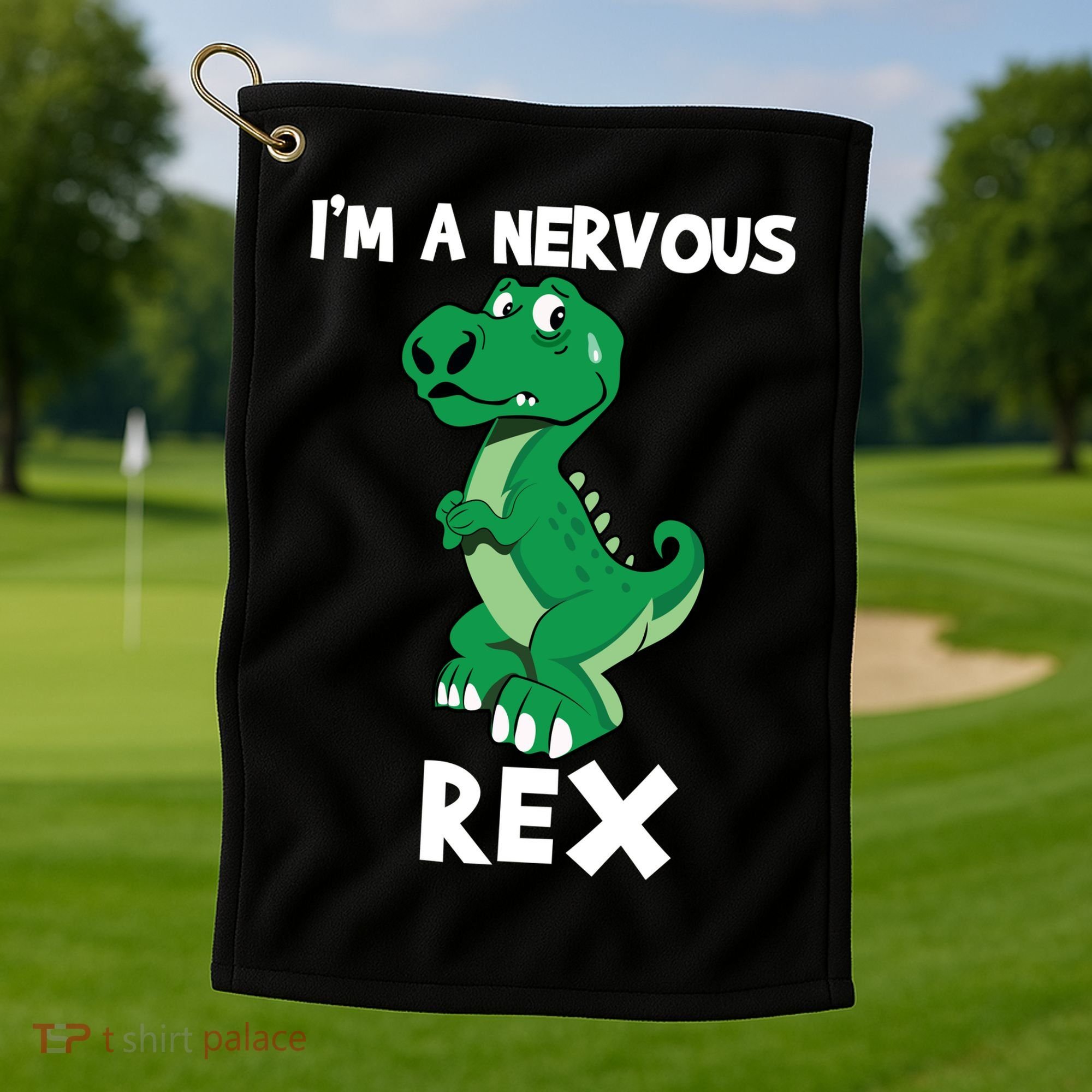 I’M A NERVOUS REX Golf Towel