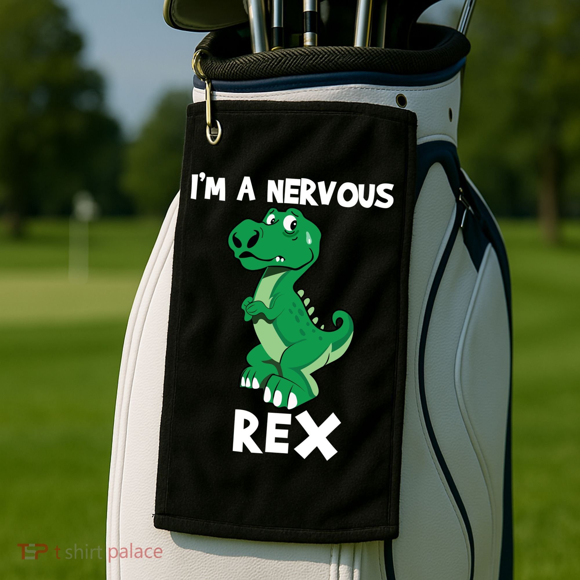 I’M A NERVOUS REX Golf Towel