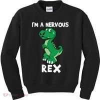 I’M A NERVOUS REX Kids Sweatshirt thumb 0
