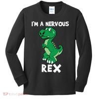 I’M A NERVOUS REX Kids Long Sleeve Shirt thumb 0