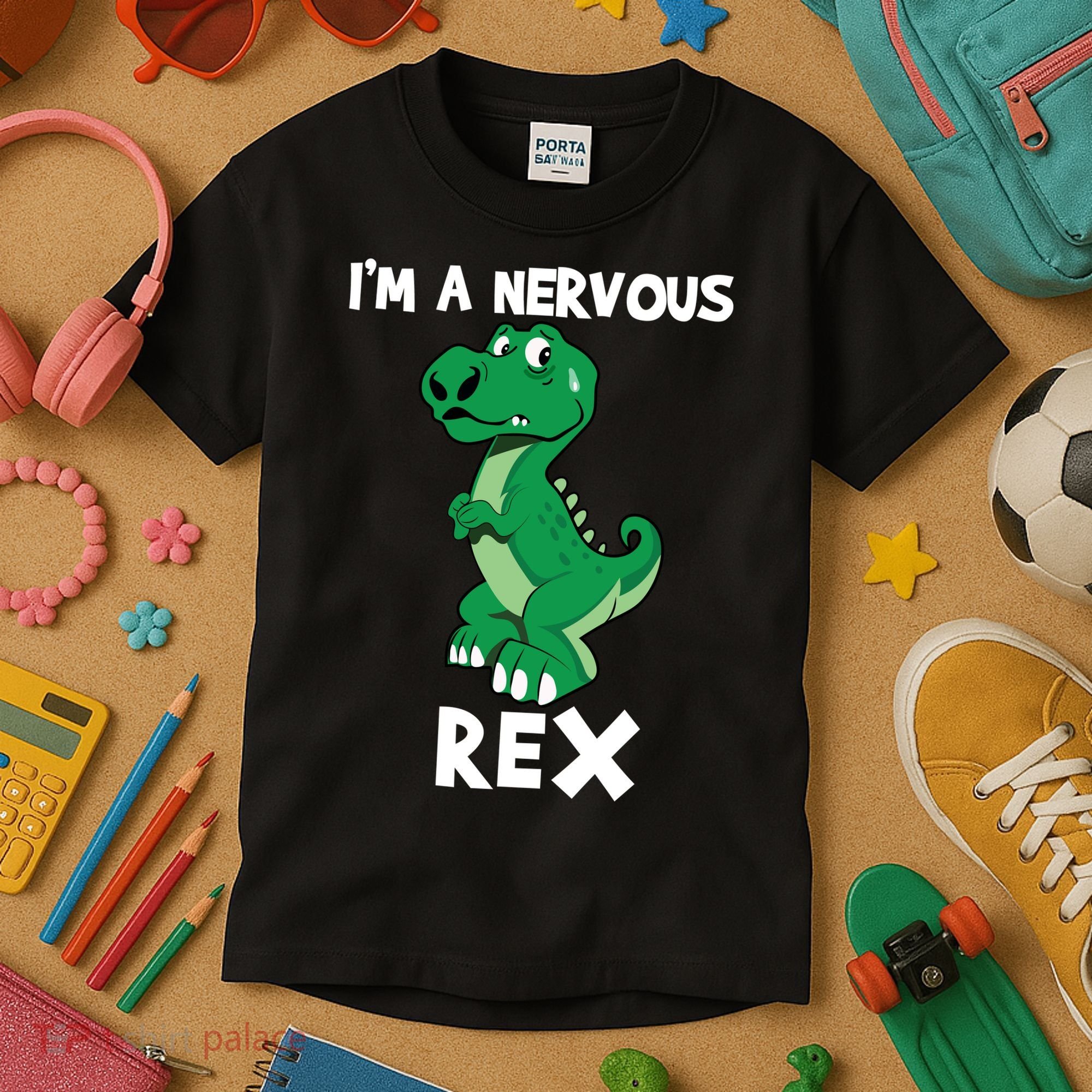 I’M A NERVOUS REX Kids T-Shirt