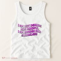 I Am Not Demure Nor Mindful I Am Brazen And Shameless Tank Top thumb 2