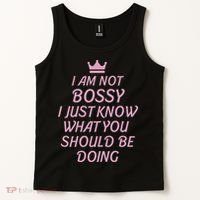 I Am Not Bossy I Just Know What You Should Be Doing Queen Tank Top thumb 2