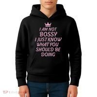 I Am Not Bossy I Just Know What You Should Be Doing Queen Kids Hoodie thumb 4