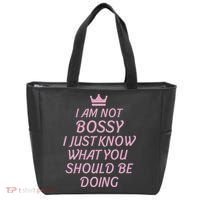 I Am Not Bossy I Just Know What You Should Be Doing Queen Tote Bag thumb 0