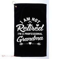 I Am Not Retired IM A Professional Grandma Gift Golf Towel thumb 0