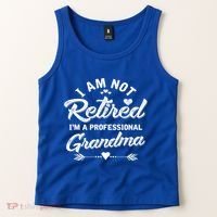 I Am Not Retired IM A Professional Grandma Gift Tank Top thumb 2