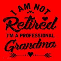 I Am Not Retired IM A Professional Grandma Gift Santa Hat thumb 1