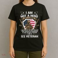 I Am Not A Hero Not A Legend I Am A Us Veteran Usa Military T-Shirt thumb 4