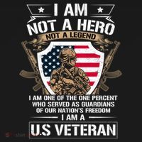 I Am Not A Hero Not A Legend I Am A Us Veteran Usa Military T-Shirt thumb 7