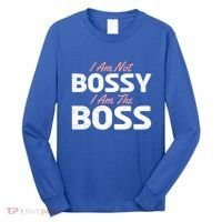 I Am Not Bossy I Am The Boss Leader Chief Employer Head Tees Gift Long Sleeve Shirt thumb 0