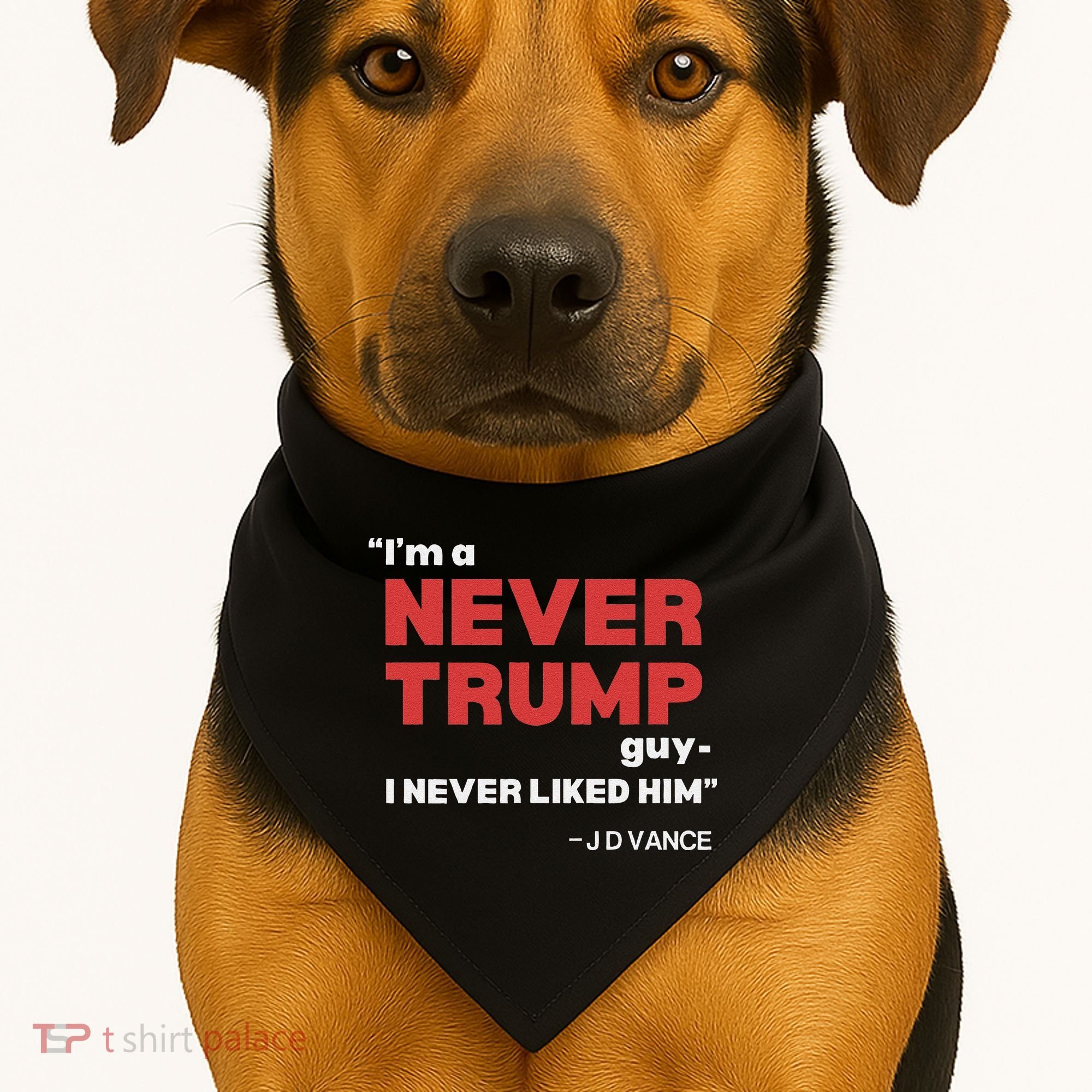 IM A Never Trump Guy I Never Liked Him USA-Made Doggie Bandana