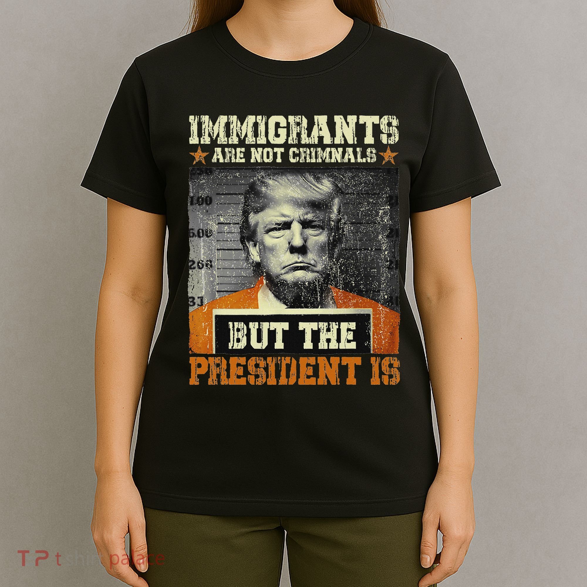 Immigrants Are Not Criminals But The President Is Funny T-Shirt
