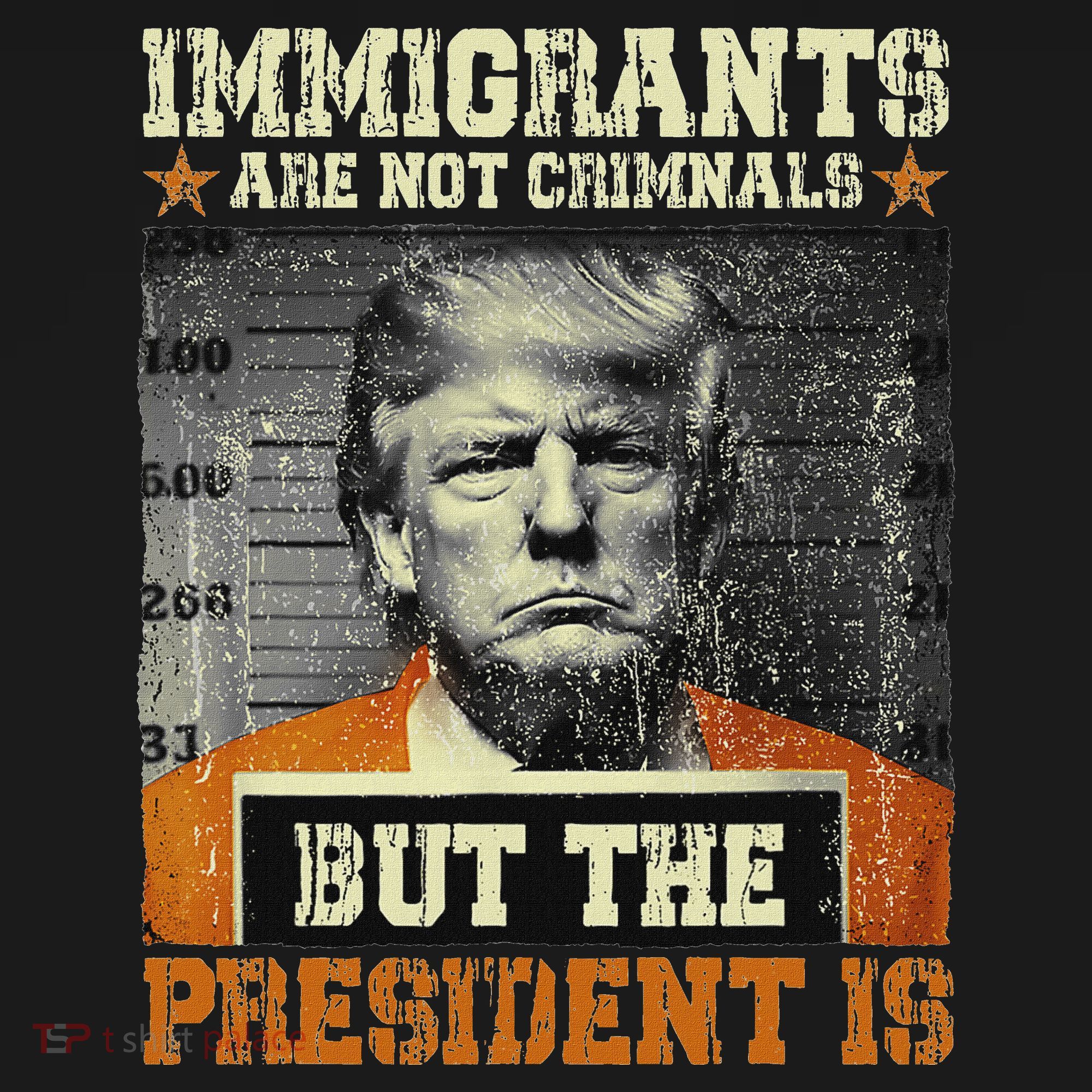 Immigrants Are Not Criminals But The President Is Funny T-Shirt