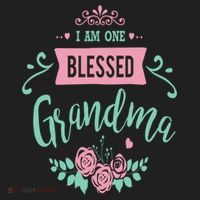 I Am One Blessed Grandma Peach Teal Floral Gift Women's Sweatshirt thumb 2