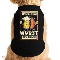 I Am On My Wurst Behavior Oktoberfest Doggie Tank thumb 0