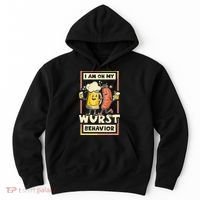 I Am On My Wurst Behavior Oktoberfest Hoodie thumb 0