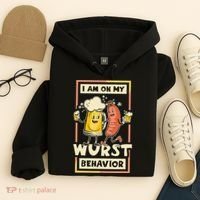 I Am On My Wurst Behavior Oktoberfest Hoodie thumb 4