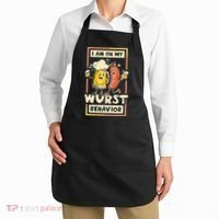 I Am On My Wurst Behavior Oktoberfest Apron thumb 2