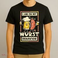I Am On My Wurst Behavior Oktoberfest T-Shirt thumb 3