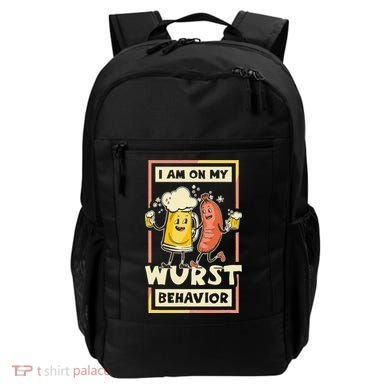 I Am On My Wurst Behavior Oktoberfest Backpack