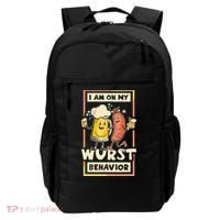 I Am On My Wurst Behavior Oktoberfest Backpack thumb 0