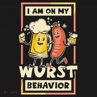 I Am On My Wurst Behavior Oktoberfest Pajama Set thumb 2