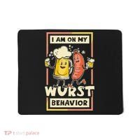 I Am On My Wurst Behavior Oktoberfest Mousepad thumb 0