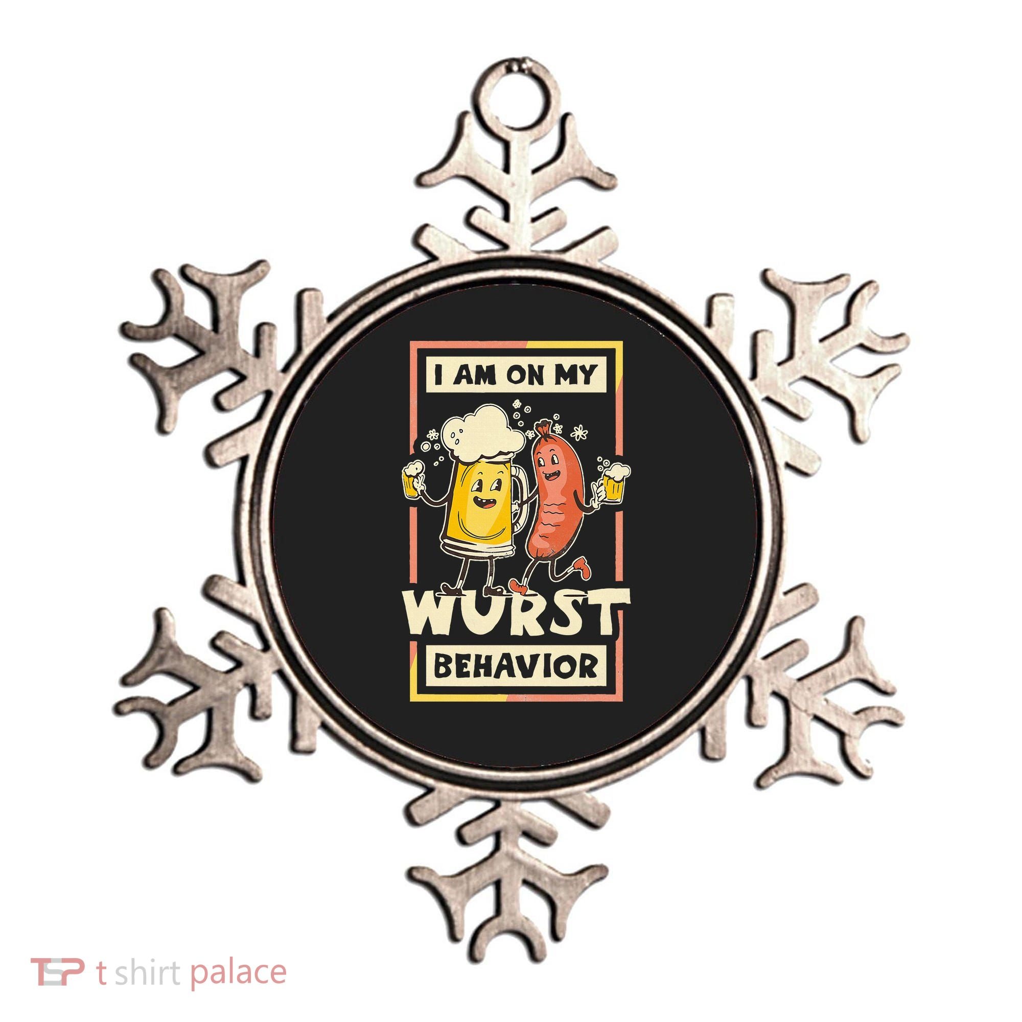 I Am On My Wurst Behavior Oktoberfest Ornament