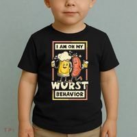 I Am On My Wurst Behavior Oktoberfest Toddler T-Shirt thumb 2