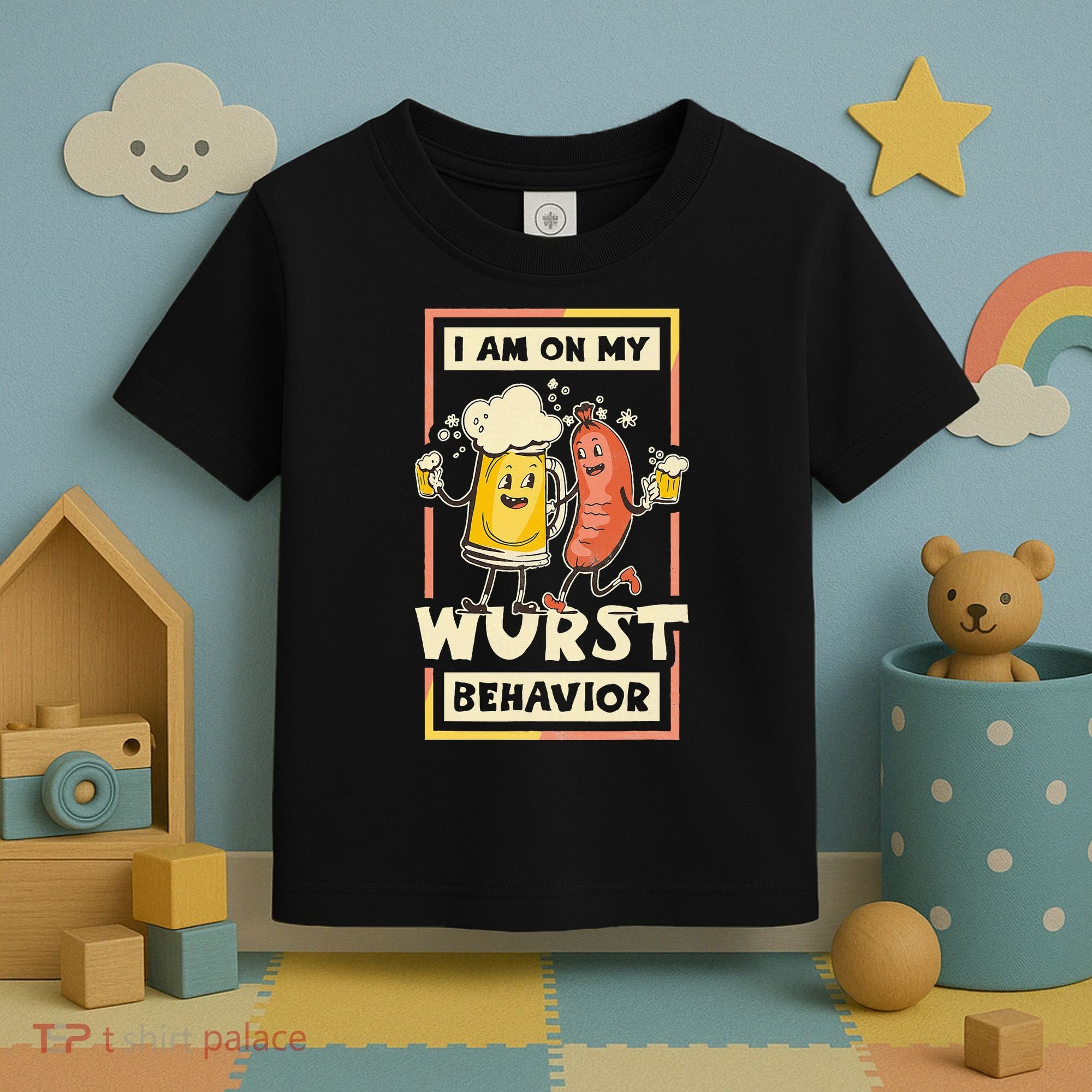 I Am On My Wurst Behavior Oktoberfest Toddler T-Shirt