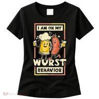 I Am On My Wurst Behavior Oktoberfest Women's T-Shirt thumb 0